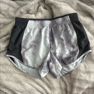 Nike Women's Athletic Shorts in Gray and Black